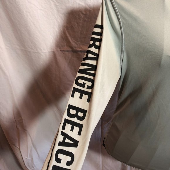 Duo Tec SMALL Mens Orange Beach Alabama Long Sleeve Gray Shirt #KD - Picture 2 of 4